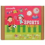 Jucarie Set creatie Jack In The Box, Iubitori de sport, 6 in 1, Multicolor, Jack In The Box