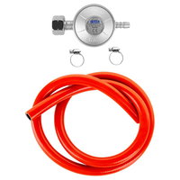 Regulator gaz + furtun 1 metru + 2 coliere EN16129