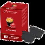 Cafea Cremoso, 12 capsule compatibile Cafissimo/Caffitaly/Beanz, Italian Coffee