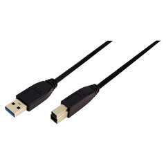 Cablu periferice Logilink USB 3.0 Tip A Male - Tip B Male, 1m, Negru Cablu periferice Logilink USB 3.0 Tip A Male - Tip B Male, 1m, Negru
