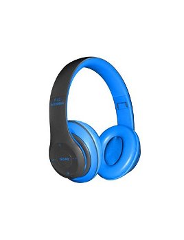 Casti Engros Bluetooth Radio/MP3/TF/mic P15 Alien blue, 