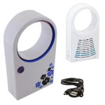 Ventilator USB, 176g, 17,3 x 9,6 x 4,2cm, alb/albastru, Pro Cart