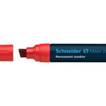 Permanent Marker Schneider Maxx 280, Varf Tesit 4+12mm - Rosu