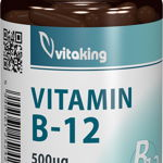 Vitamina B12 (cianocobalamina) 500 mcg Vitaking 100 capsule (TIP PRODUS: Suplimente alimentare, Concentratie: 500 mcg), Vitaking