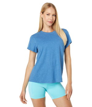 Imbracaminte Femei Brooks Distance Short Sleeve Heather Blue Ash, Brooks