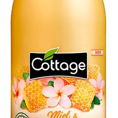 Gel de dus si Lapte de baie cu miere si frangipani, 750ml, Cottage, Cottage