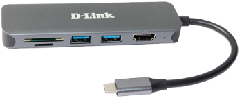 HUB USB D-Link D-Link DUB-2327 Hub USB-C 6-în-1 cu HDMI/USB-PD/SD-Reader vânzare cu amănuntul, D-Link