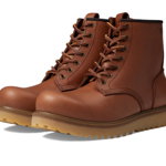 Incaltaminte Barbati ECCO Staker Plain Toe Tie Premium Lace Boot Rust, ECCO
