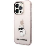 Husa de protectie Karl Lagerfeld IML Choupette NFT pentru iPhone 14 Pro Max, Roz