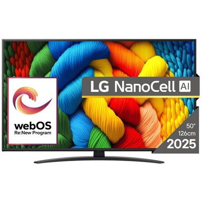 Televizor LG 50NANO81A3A.AEU, 50", 4K Ultra HD, Smart TV, Negru