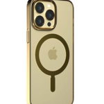 Husa Devia Glimmer Series Magnetic compatibila cu iPhone 14 Gold