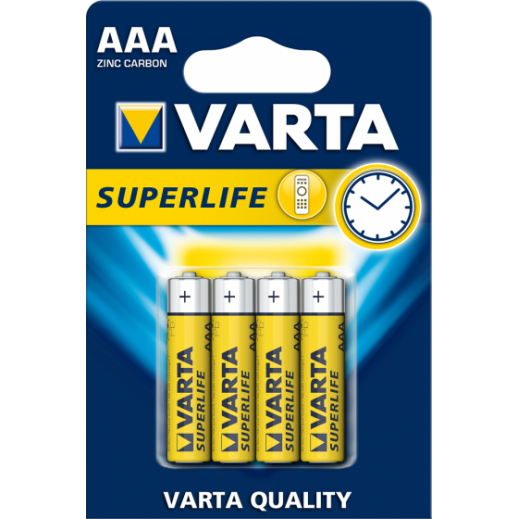 Baterii Varta tip AAA set 4 buc., VARTA