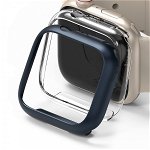 Set 2 X Husa Ringke Slim Compatibila Cu Apple Watch 7 ( 41mm ) , 1 X Albastru, 1 X Transparenta, Ringke
