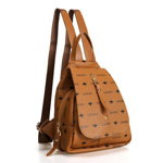 Rucsac, Lucky Bees, 945 Mustard, piele ecologica, mustar, Lucky Bees