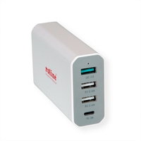 Incarcator priza 4 porturi USB ( 3 x USB-A 2.4A + 1 x USB-C 3A) max. 40W, Roline 19.11.1031