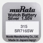 Pachet 10 baterii pentru ceas - Murata SR716SW - 315