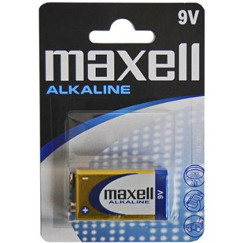 Baterie alcalina 9V 6LR61 Maxell, maxell
