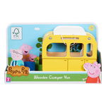 Set figurina cu camper din lemn, Peppa Pig, Peppa Pig