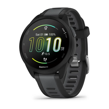 Smartwatch GARMIN Forerunner 165 43mm, GPS, Android/iOS, silicon, Black/Slate Gray