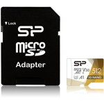 Card de memorie Silicon Power Superior Pro, 512GB, microSDXC, Class 10, SD Adapter