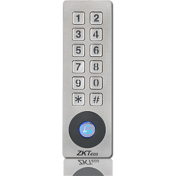 ZKTeco Controler acces cu PIN si card pentru exterior, carcasa metal IP65 Waterproof
