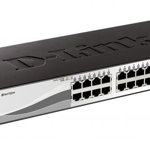 Switch 16 10/100/1000 Base-T port with 4 x 1000Base-T /SFP ports (DGS-1210-20), D-LINK