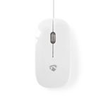 mouse cu fir nedis, 1000 dpi, 3 butoane, alb, NEDIS