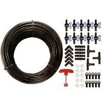 Kit de Irigare cu 44 de Accesorii, 100 metri lungime, HM Tools