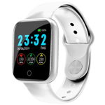 Smartwatch unisex compatibil cu Android si IOS Alb Bluetooth A8631