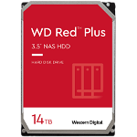 HDD NAS WD Red Plus (3.5'', 14TB, 512MB, 7200 RPM, SATA 6 Gb/s), Western Digital