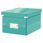 Cutie de depozitare verde/turcoaz din carton cu capac 22x28x16 cm Click&Store – Leitz, Leitz