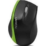 Mouse Canyon CNR-MSO01G Optic, USB, 3 butoane, Black / Green