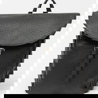 Francesca Rossi, Rucsac de piele ecologica cu clapa, Negru