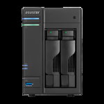 Network Attached Storage Asustor (AS6302T), Intel Apollo Lake Dual-Core, 2 GB DDR3L, HDMI 2.0, GbE x 2, USB 3.1 Gen-1 x 4, Wake on WAN, 2 Bay Tower NAS