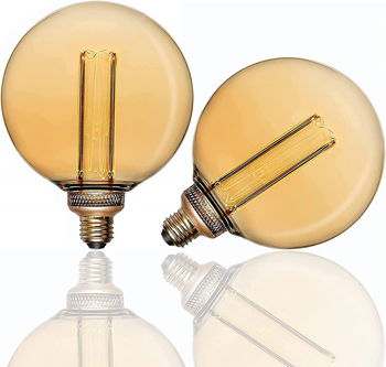 Set de 2 becuri incandescente RETRO ESIP, G125, E27, 4W, 30 lm,1800 K