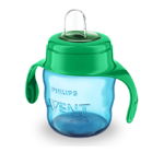 Avent SCF551/05 Cana cu tetina moale si manere baieti 6+ luni 200 ml, Philips Avent