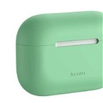 Husa Airpods Pro Baseus Super Thin Silica Gel Case Green, Baseus