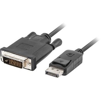 Lanberg cable Displayport(M) V1.2->DVI-D(M)(24+1) 3m Black DUAL LINK, LANBERG