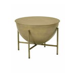 Masuta de cafea, Metal, Auriu, Eliss,