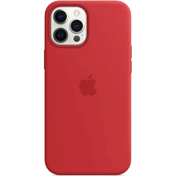 Husa de protectie Apple Silicone Case MagSafe pentru iPhone 12 Pro Max, (PRODUCT)RED