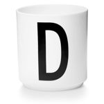 Cana Design Letters Personal Porcelain Cup Litera D Alb 325ml