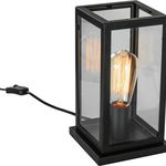 Lampa de masa Italux Lampa de noptiera neagra Italux Laverno MT-202621-1-B, Italux