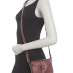 Genti Femei Cut N' Paste Sutton Crossbody Bag BURGUNDY