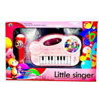 Orga Little Singer, lumini și sunete, 42x27cm, 