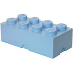 LEGO® Cutie depozitare LEGO 2x4 albastru deschis (40041736), LEGO®