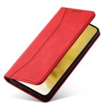 Husa Magnet Fancy Stand compatibila cu Samsung Galaxy S23 Red, OEM