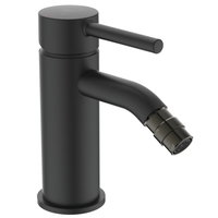 Baterie bideu Ideal Standard Ceraline cu ventil pop-up negru mat, Ideal Standard