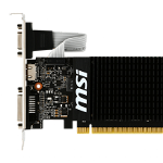 Placa video MSI GeForce GT 710, 2GB DDR3 64 Bit, HDMI, DVI, VGA, High/Low Profile