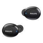 Casti Audio True Wireless, In ear, Bluetooth, Microfon incorporat, Functioinare 12 h, Difuzoare 6 mm, Confort si comoditate, Negru, PHILIPS