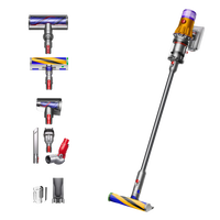 Aspirator vertical DYSON V12, 0.35 litri, autonomie max 60 min, Galben / Argintiu